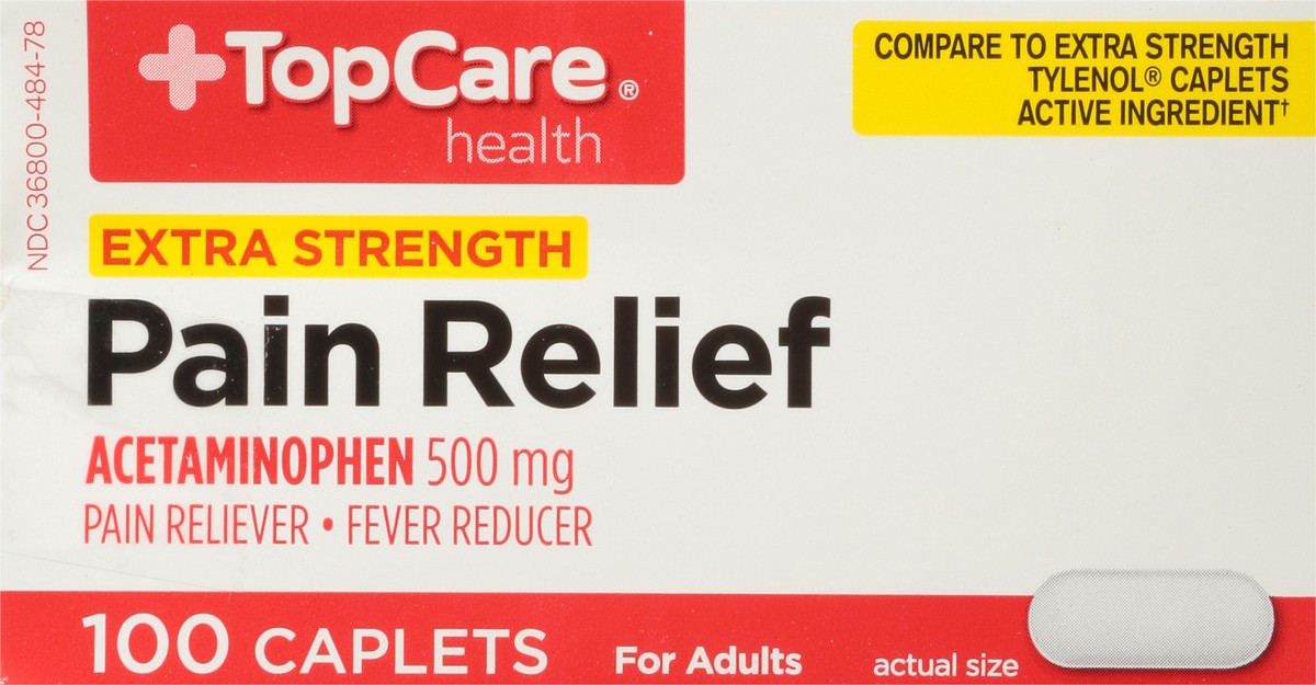 slide 6 of 9, Topcare Asprin Non Xs Pain Relief, 100 ct