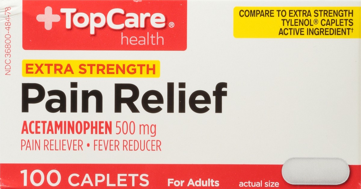 slide 9 of 9, Topcare Asprin Non Xs Pain Relief, 100 ct