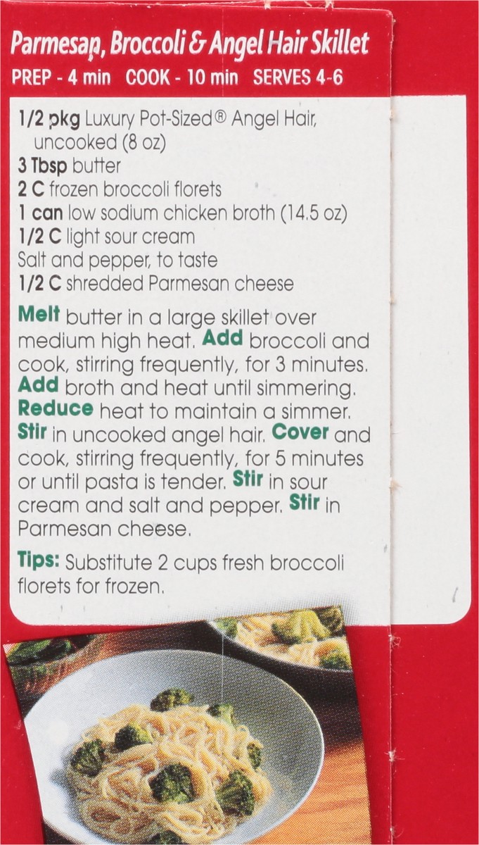 slide 6 of 9, Luxury Pot-Sized Angel Hair Pasta 16 oz, 16 oz