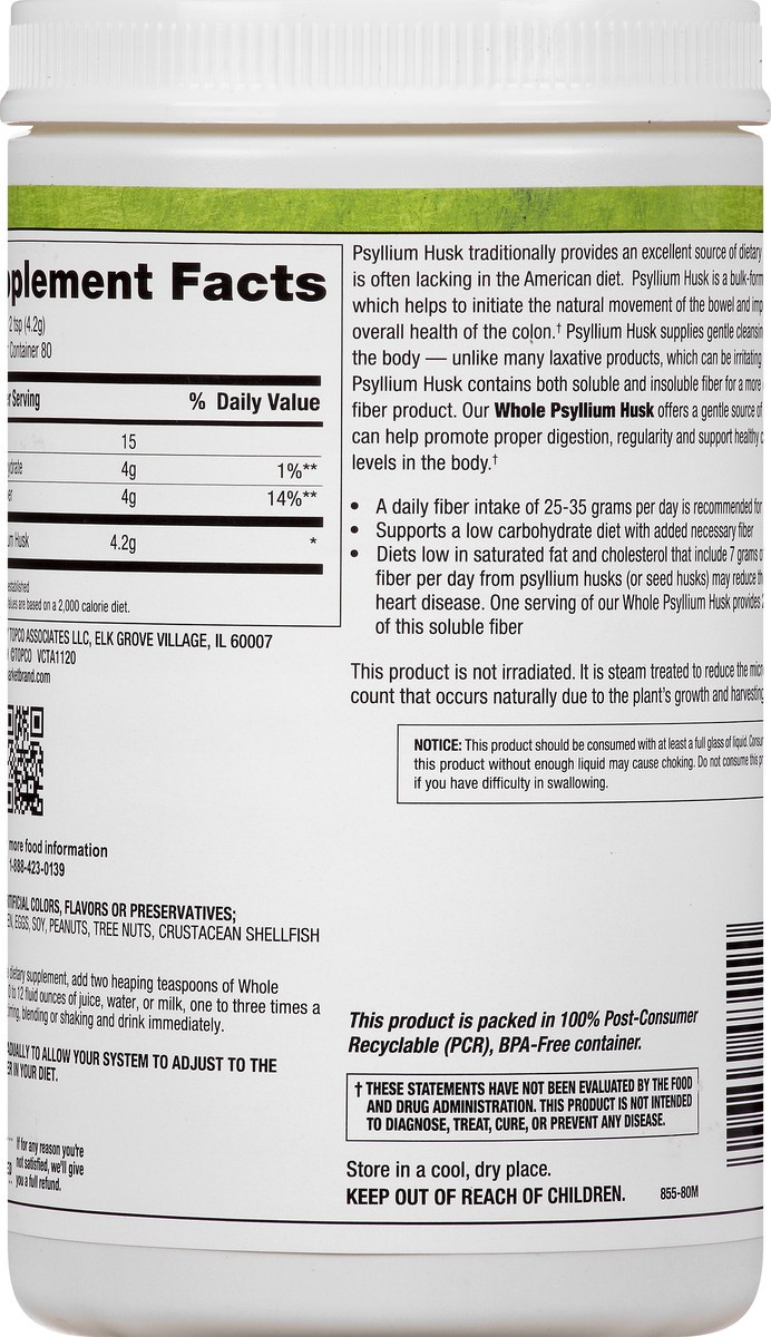 slide 8 of 9, Full Circle Market Whole Unflavored Psyllium Husk 12 oz, 12 oz