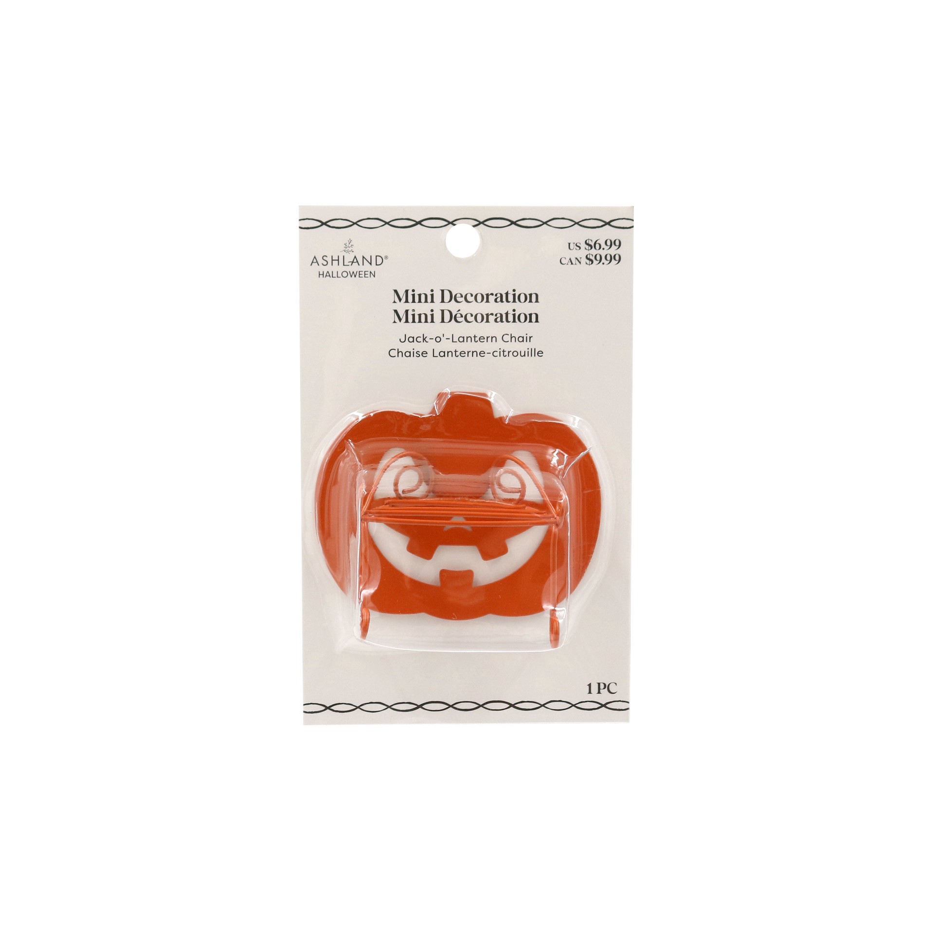 slide 4 of 4, Mini Jack-O'-Lantern Chair Decoration By Ashland, 1.52 in x 2.46 in x 3.02 in