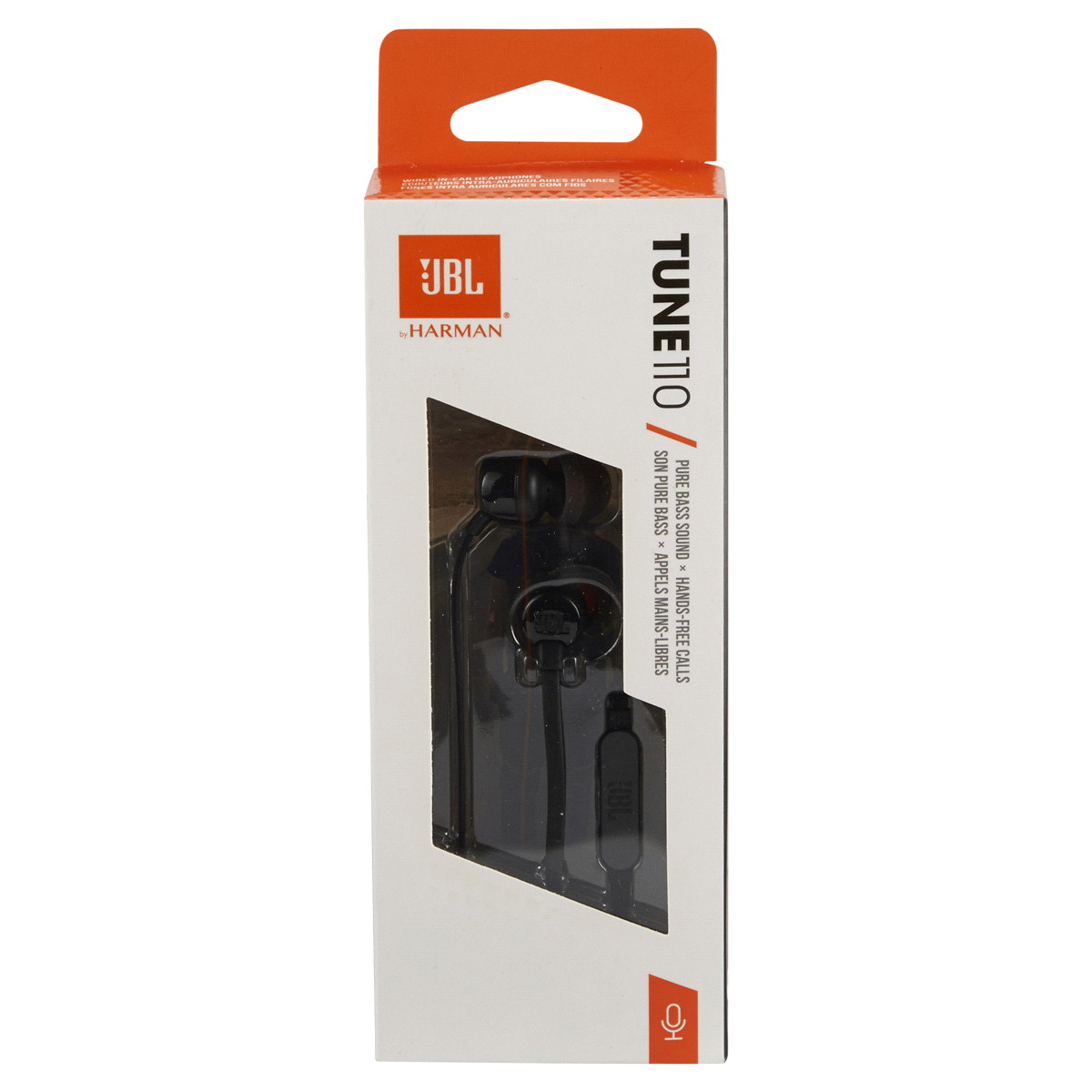 slide 1 of 5, JBL Black Tune 110 Wired Earbuds, 1 ct