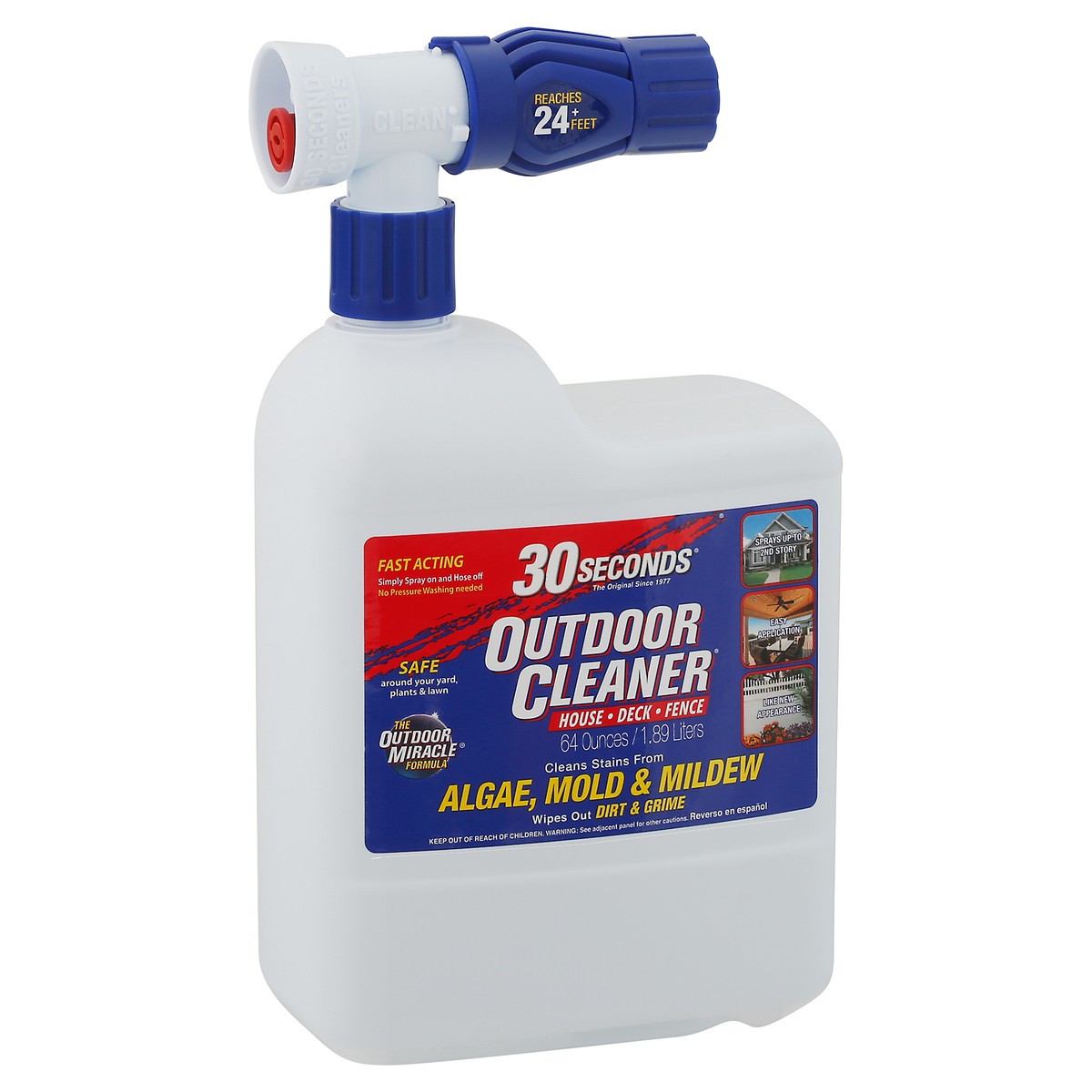 slide 2 of 9, 30 Seconds Outdoor Cleaner Ready To Spray, 64 oz