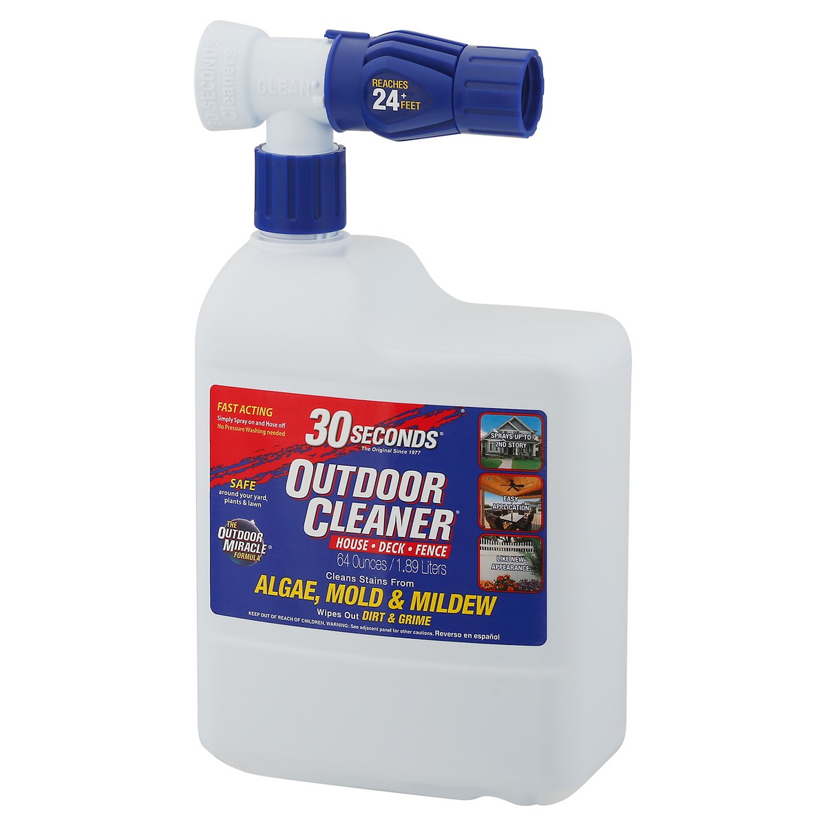 slide 3 of 9, 30 Seconds Outdoor Cleaner Ready To Spray, 64 oz