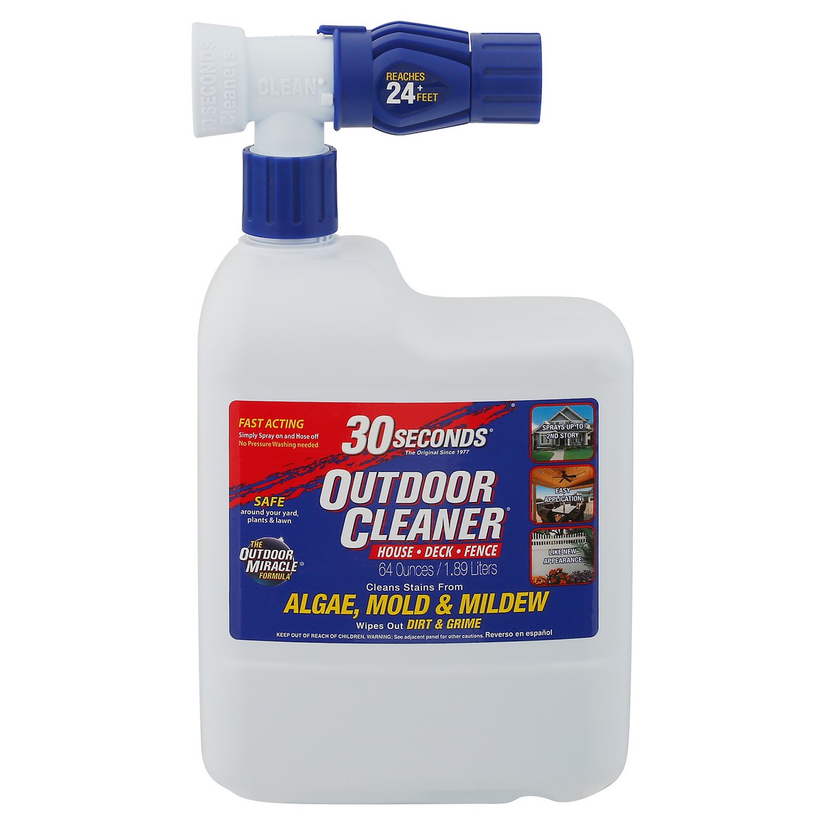 slide 1 of 9, 30 Seconds Outdoor Cleaner Ready To Spray, 64 oz