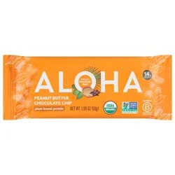 Aloha Organic Peanut Butter Chocolate Chip Plant-Based Protein Bar - 1.98 oz
