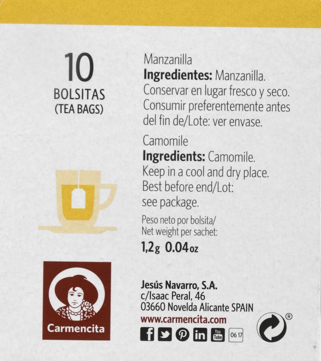 slide 4 of 12, Carmencita Tea Bags Camomile Tea - 10 ct, 10 ct