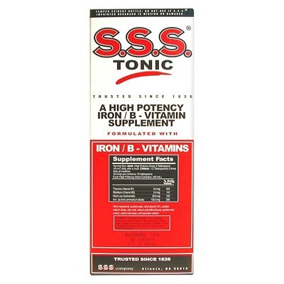 slide 1 of 6, S.S.S. Tonic With Iron And B-Vitamins Dietary Supplement, 10 fl oz
