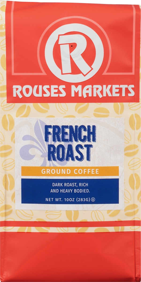 slide 11 of 11, Rouses Markets French Roast Ground Coffee 10 oz, 10 oz