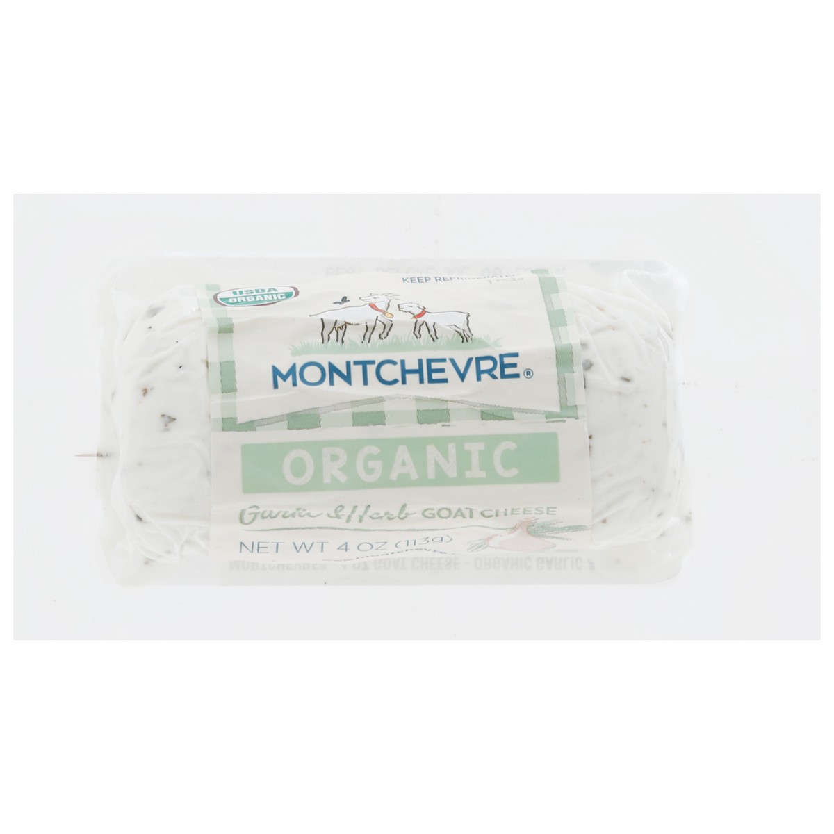 slide 3 of 7, Montchevre Organic Garlic & Herb Goat Cheese 4 oz, 4 oz