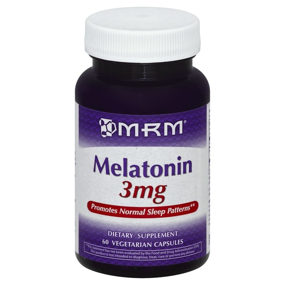 slide 1 of 1, MRM Melatonin, 3 mg, Vegetarian Capsules, 1 ct