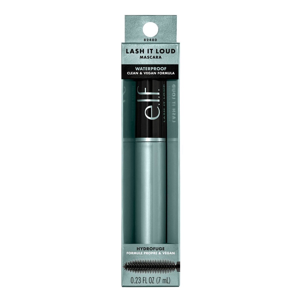 slide 4 of 7, e.l.f. Waterproof Black Mascara 0.23 fl oz, 0.23 oz
