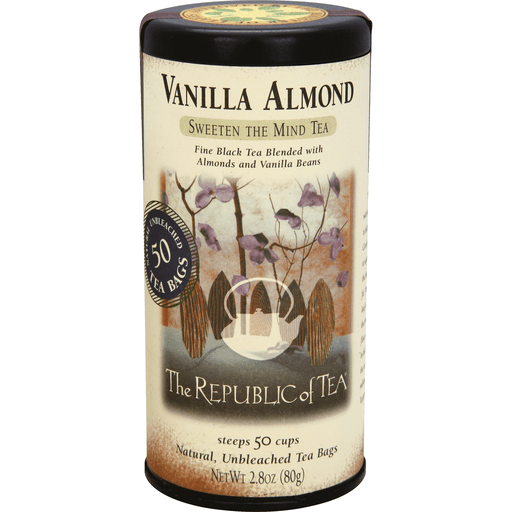 slide 3 of 3, The Republic of Tea Vanilla Almond Black Tea, 50 ct