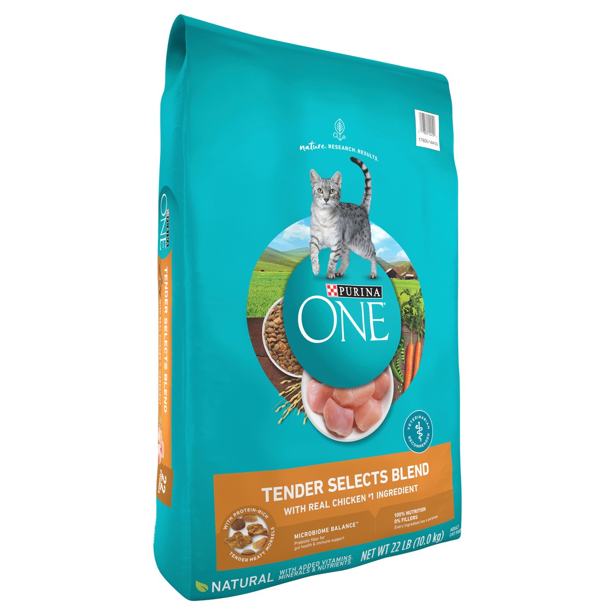 slide 2 of 9, ONE Purina ONE Natural Dry Cat Food, Tender Selects Blend With Real Chicken, 22 lb