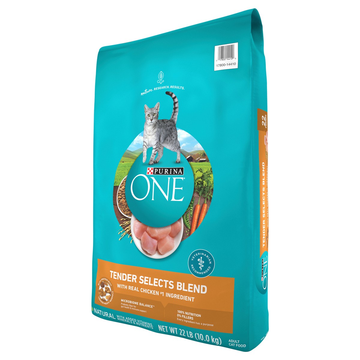 slide 6 of 9, ONE Purina ONE Natural Dry Cat Food, Tender Selects Blend With Real Chicken, 22 lb