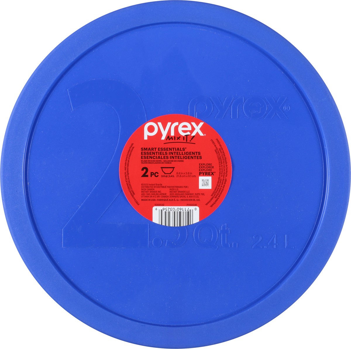 slide 7 of 13, Pyrex Smart Essentials Glass Mixing Bowl 1 Set, 1 ct