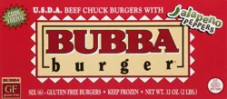 BUBBA Burger Beef Chuck with Jalapeno Peppers Burgers - 6 ea