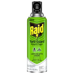 Raid Yard Guard Mosquito Fogger, Mosquito Killer Spray, 900 Square Feet Treatment, 16 oz