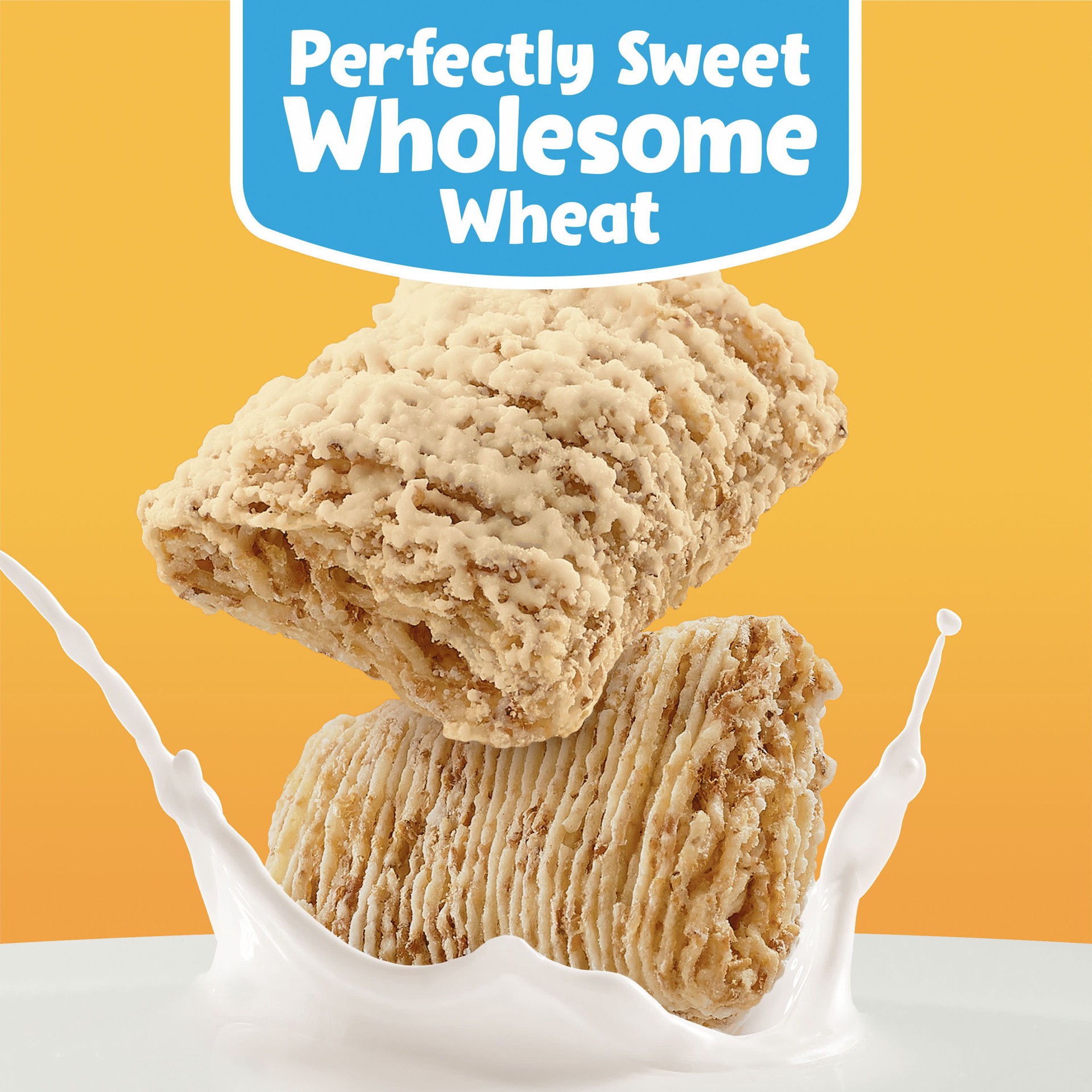slide 4 of 5, Frosted Mini-Wheats Kellogg's Frosted Mini Wheats Cold Breakfast Cereal, Fiber Cereal, Kids Snacks, Golden Honey, 14.3oz Box, 1 Box, 14.3 oz