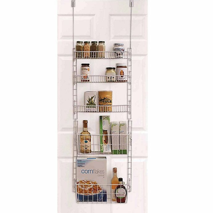 slide 1 of 2, SALT Over-the-Door 5-Shelf Pantry Organizer - White, 1 ct