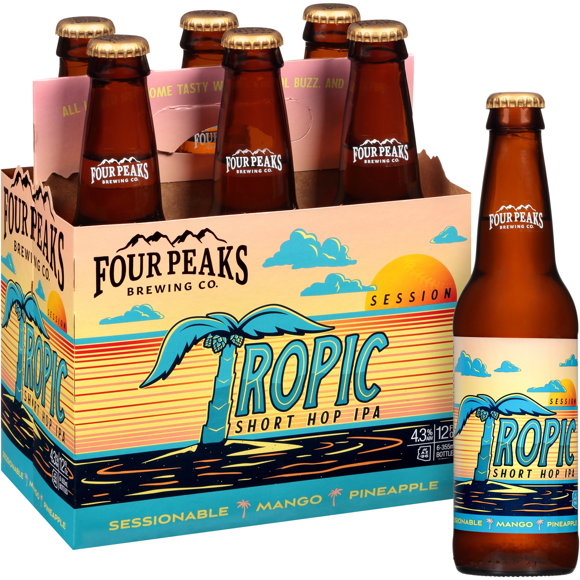 slide 1 of 1, Four Peaks Brewing Co. Session Tropic Short Hop IPA, 4.3% ABV, 6 ct; 12 oz