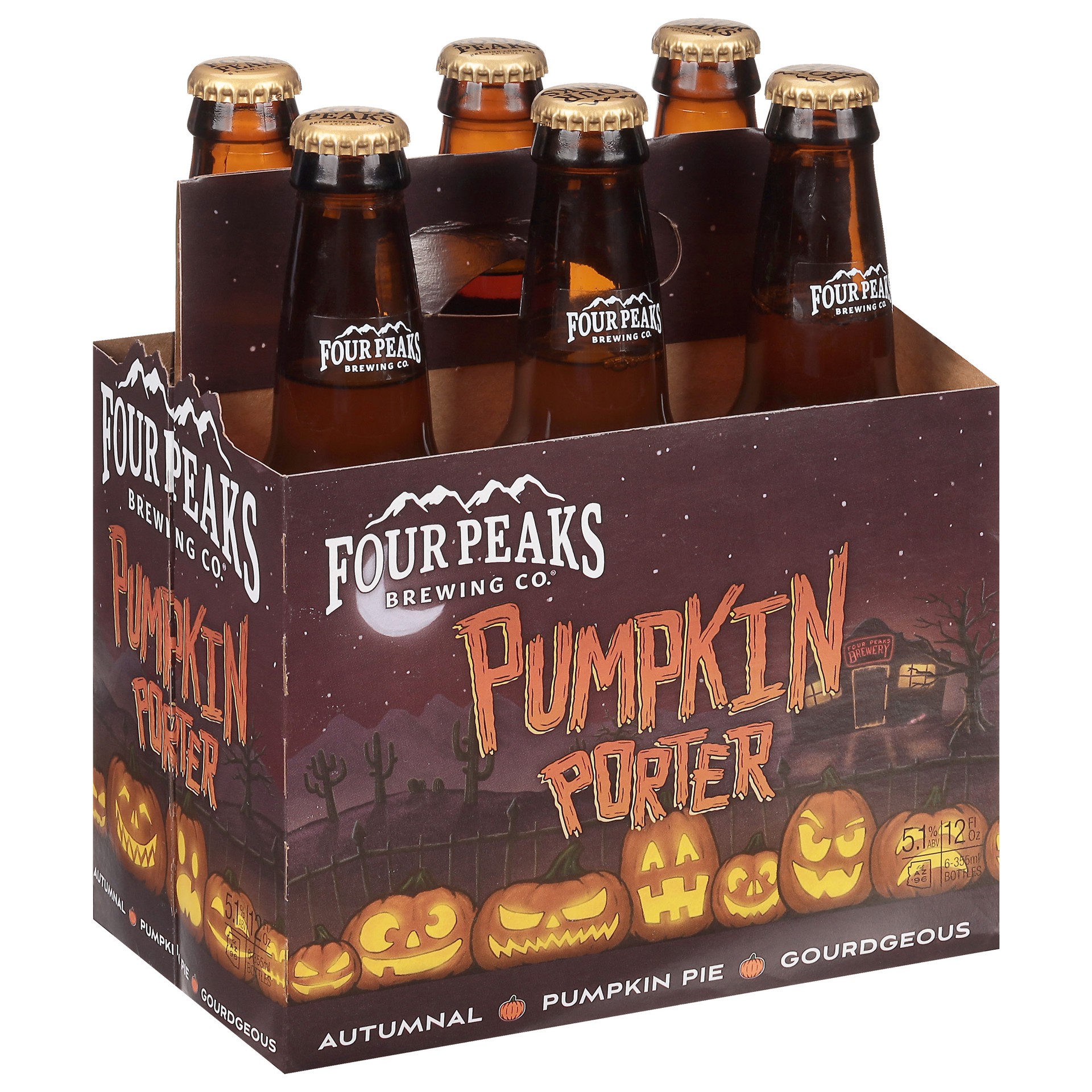 slide 1 of 9, Four Peaks Brewing Co. Porter Pumpkin Beer 6 - 12 fl oz Bottles, 6 ct; 12 oz