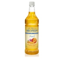 slide 1 of 1, Monin Peach Beverage Syrup, 33.81 fl oz