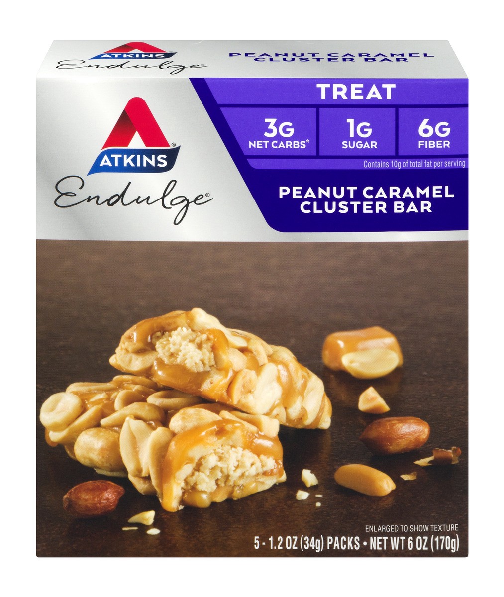 slide 6 of 9, Atkins Endulge Peanut Caramel Cluster, 5 ct; 1.2 oz