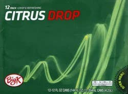 Big K Citrus Drop Soda - 12 ct; 12 fl oz