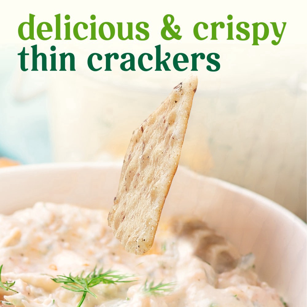 slide 4 of 5, Simple Truth Vegan Parmesan Rice & Almond Thin Crackers, 3.5 oz