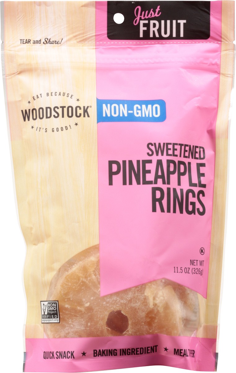 slide 4 of 11, Woodstock Sweetened Pineapple Rings 11.5 oz, 11.5 oz