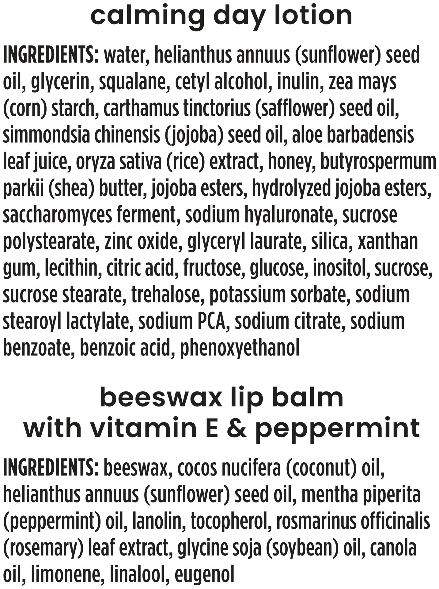 slide 3 of 5, Burt's Bees Calming Day Face Lotion and Beeswax Lip Balm Gift Set, 100 Percent Natural Origin Lip Balm and 98.9 Percent Natural Origin Lotion, 1.8 oz. Bottle/0.15 oz. Tube, 1 ct