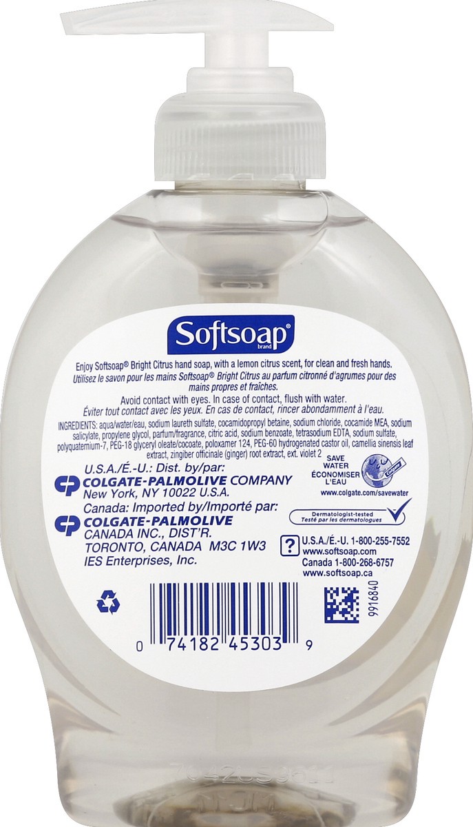 slide 6 of 6, Softsoap Liquid Hand Soap Bright Citrus, 7.5 fl oz