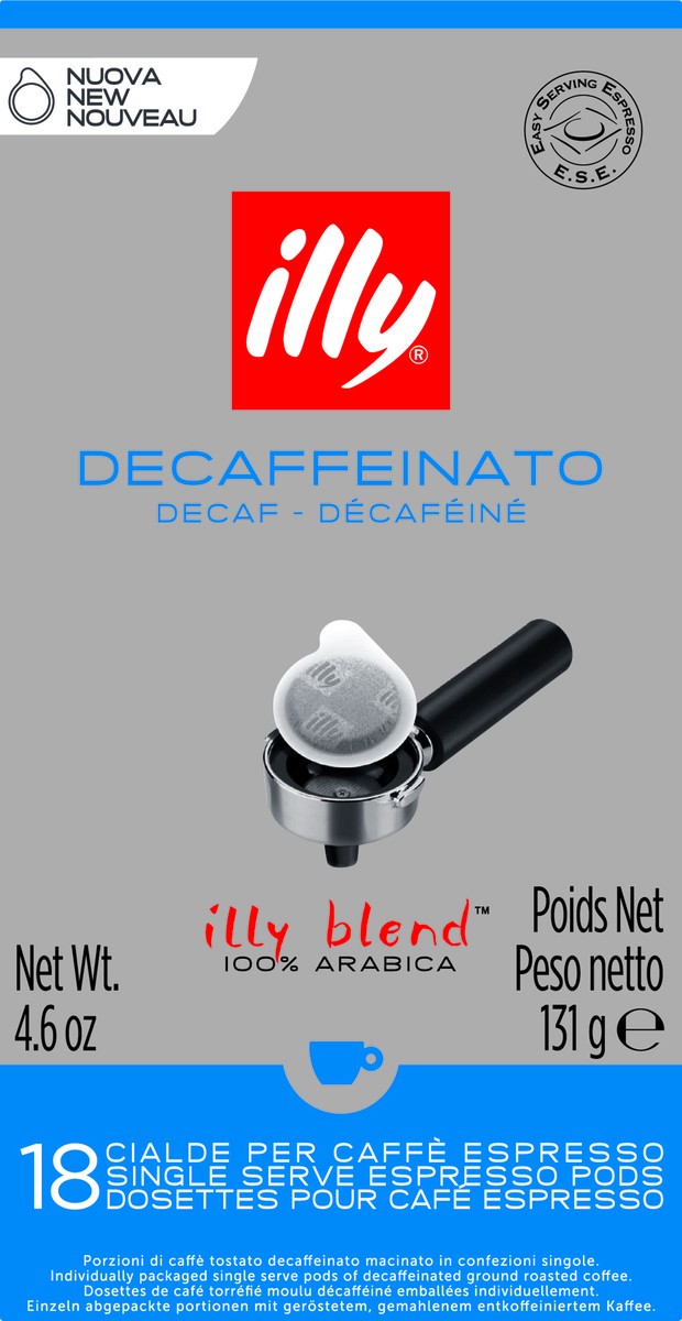 slide 6 of 10, illy Blend Decaffeinato Single Serve Espresso Pods Coffee - 18 ct, 18 ct