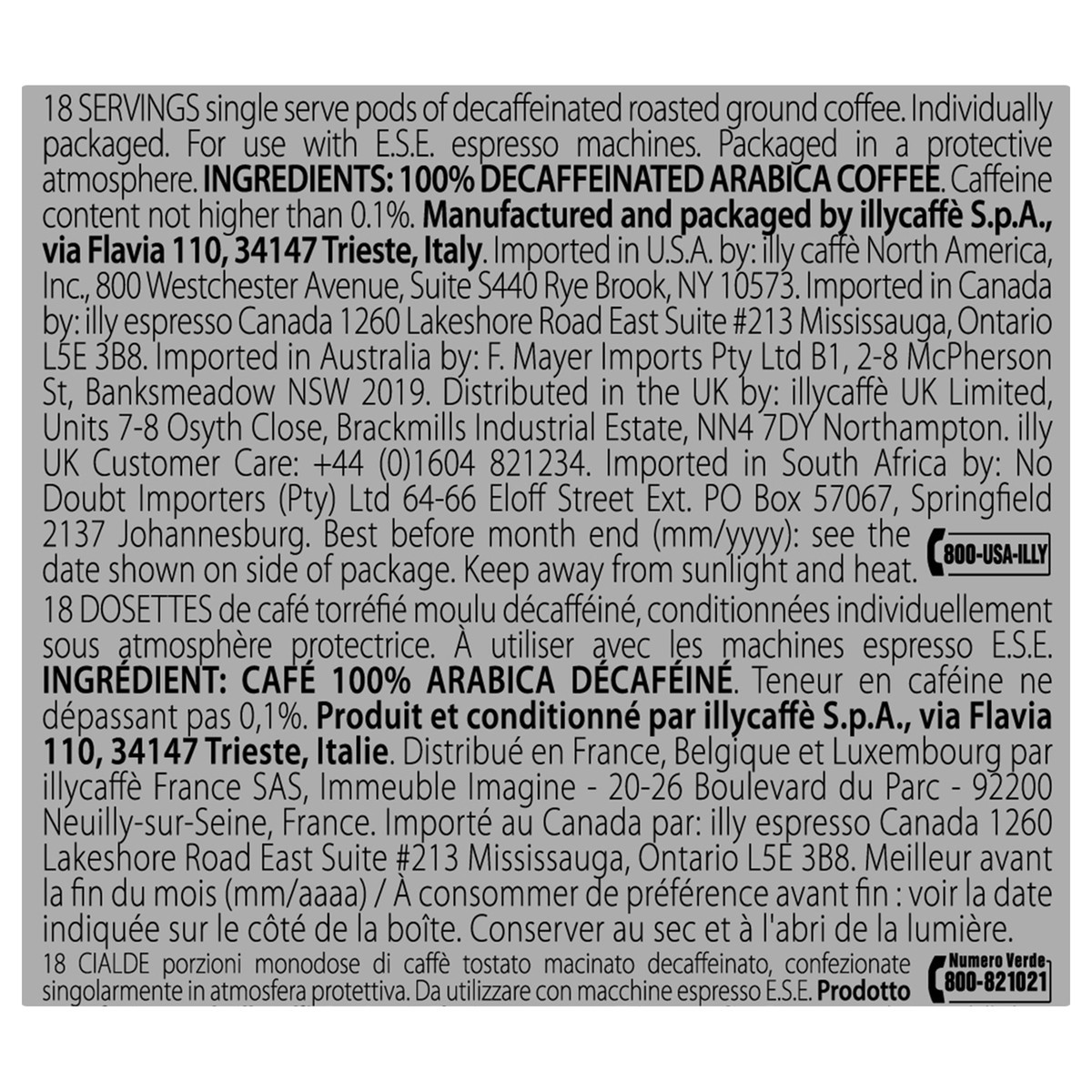 slide 9 of 10, illy Blend Decaffeinato Single Serve Espresso Pods Coffee - 18 ct, 18 ct