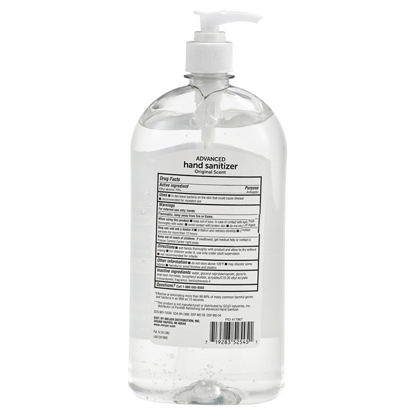 slide 3 of 5, Meijer Original Scent Advanced Hand Sanitizer, 32 oz