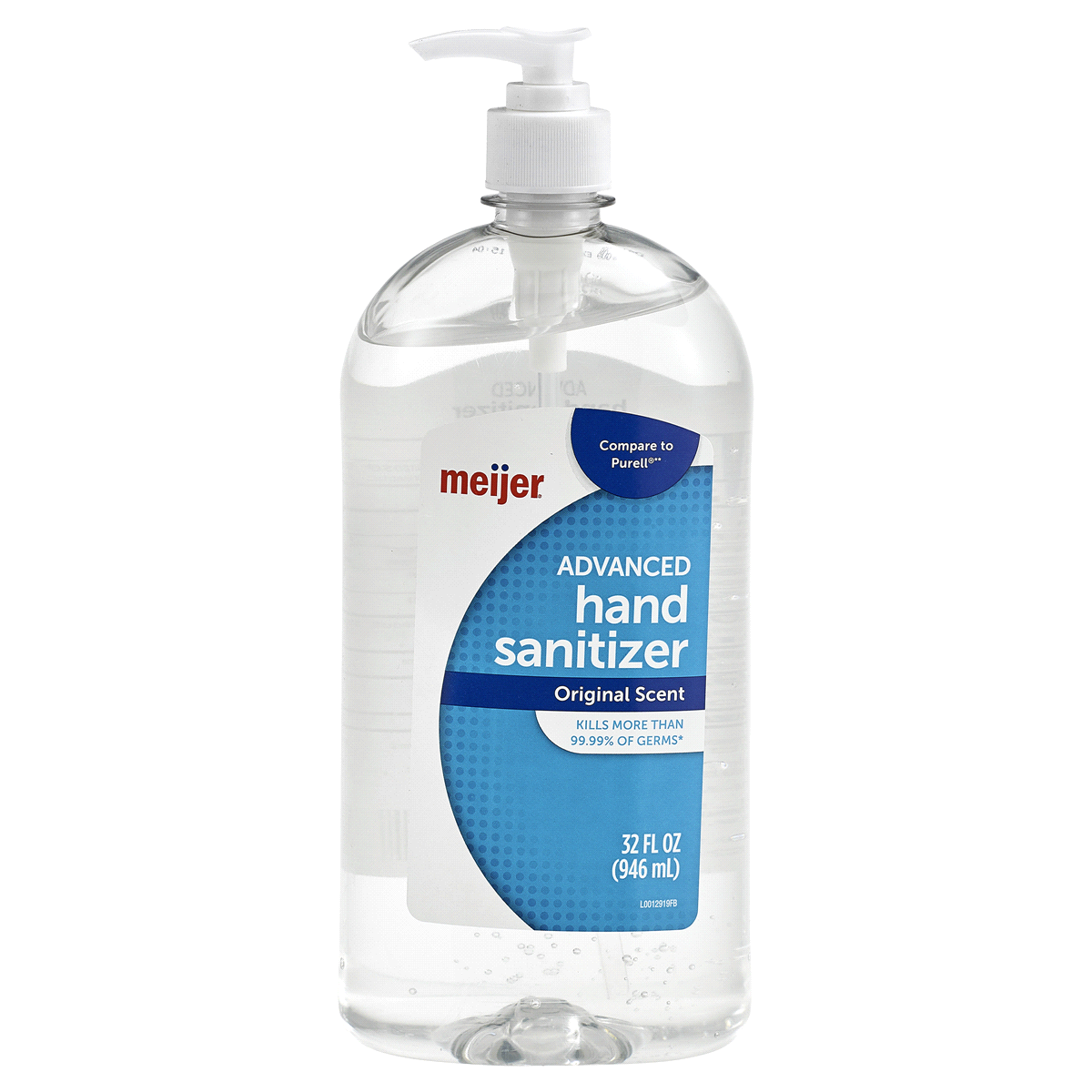 slide 1 of 5, Meijer Original Scent Advanced Hand Sanitizer, 32 oz