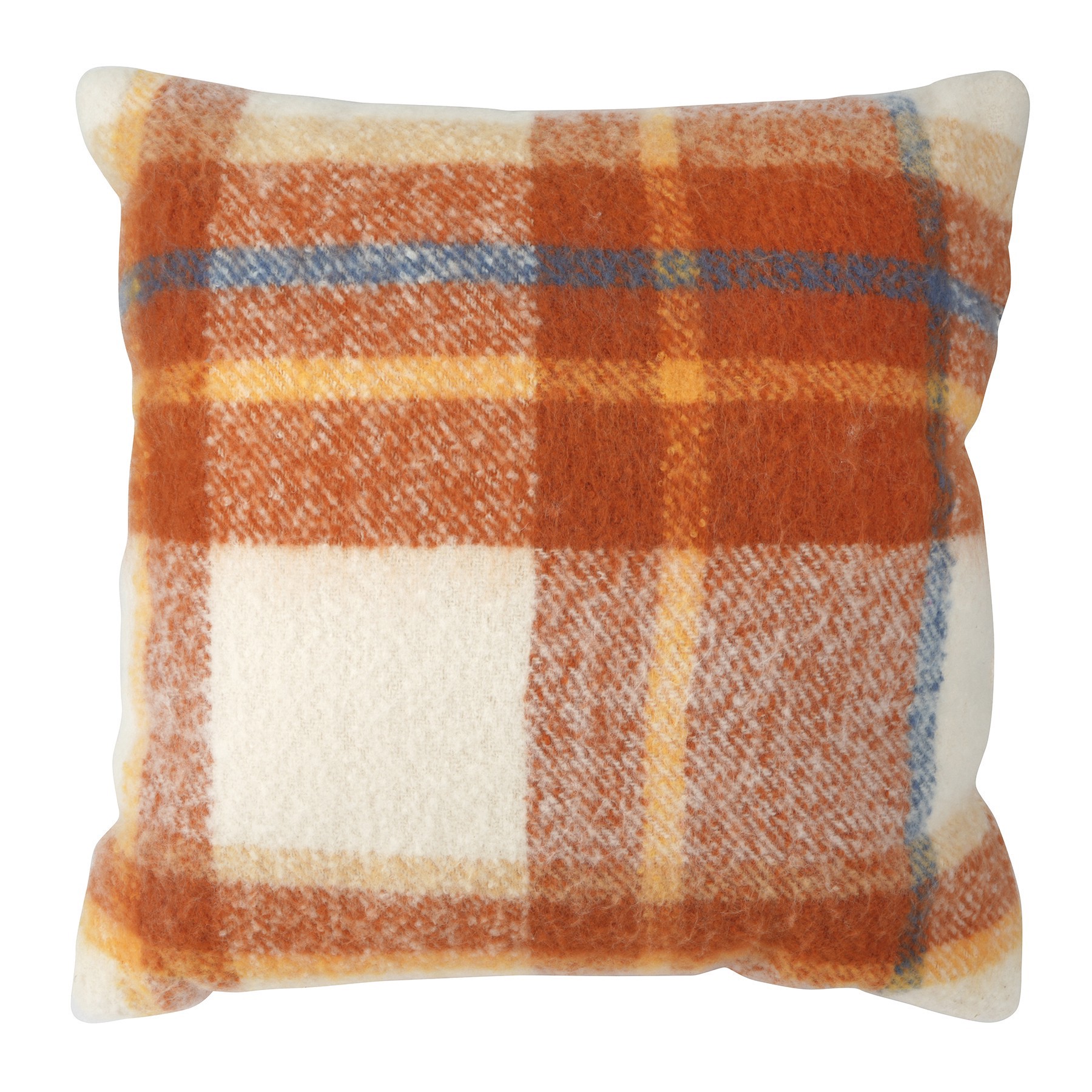 slide 2 of 2, 18" Orange & White Plaid Throw Pillow By Ashland, 18 in x 18 in