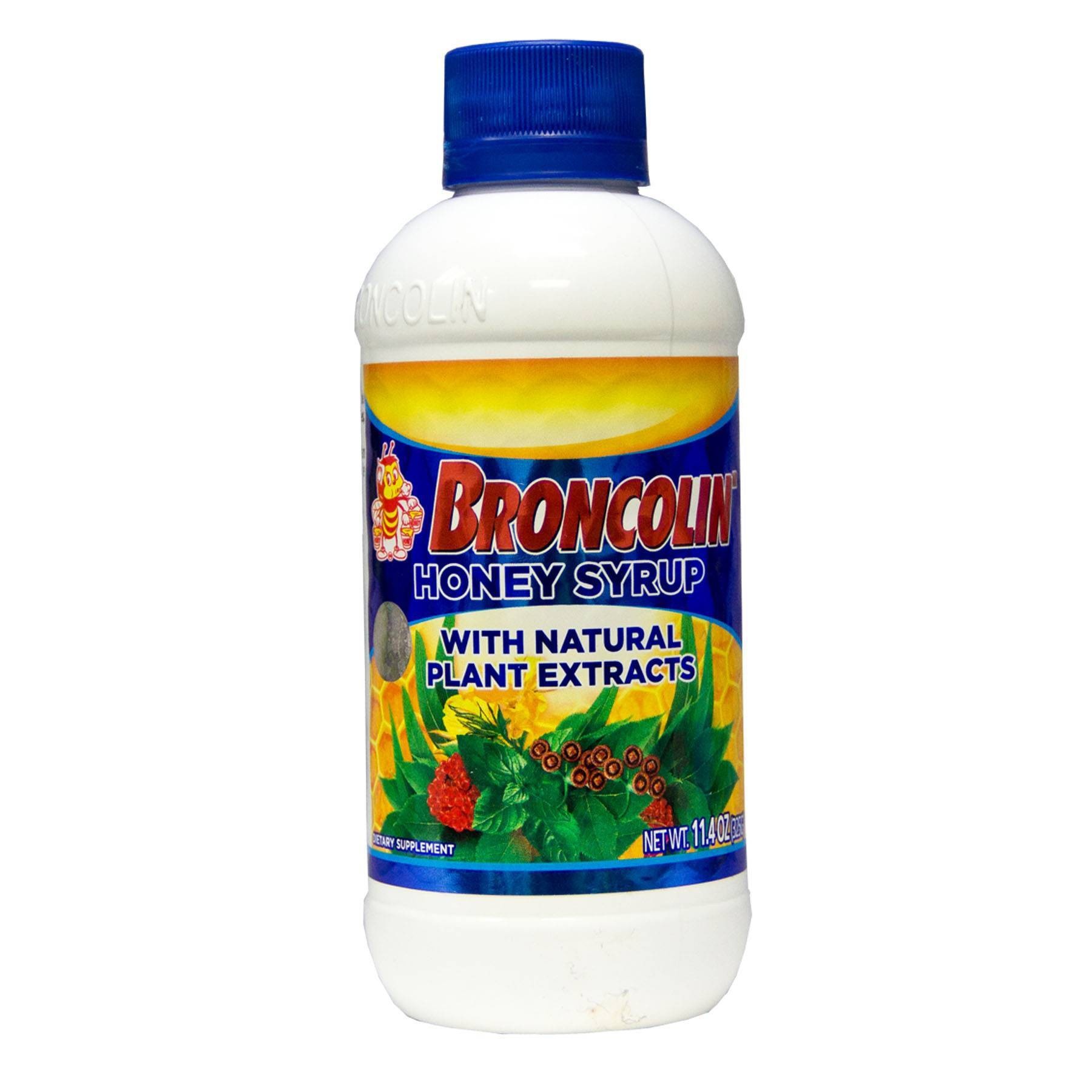 slide 1 of 1, Broncolin Cough & Immune System Honey Syrup with Natural Plant Extracts - 11.4 oz, 11.4 oz