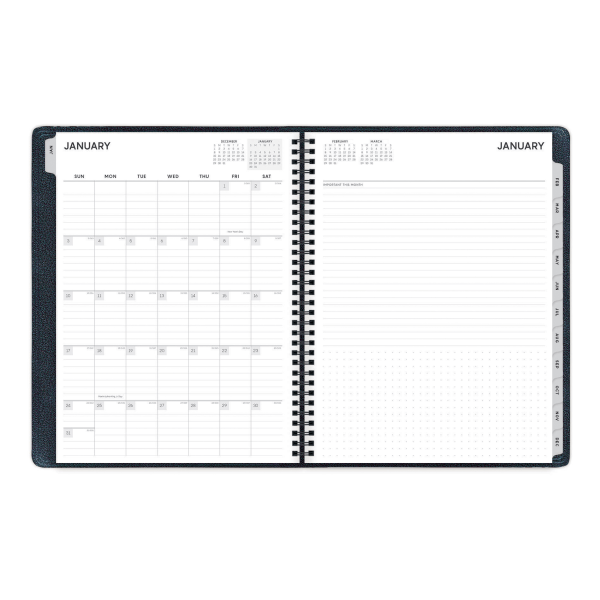 slide 3 of 5, Blue Sky Aligned Pajco Weekly/Monthly Planner, 8-1/4'' X 11'', Multicolor, January To December 2021, 123847, 1 ct