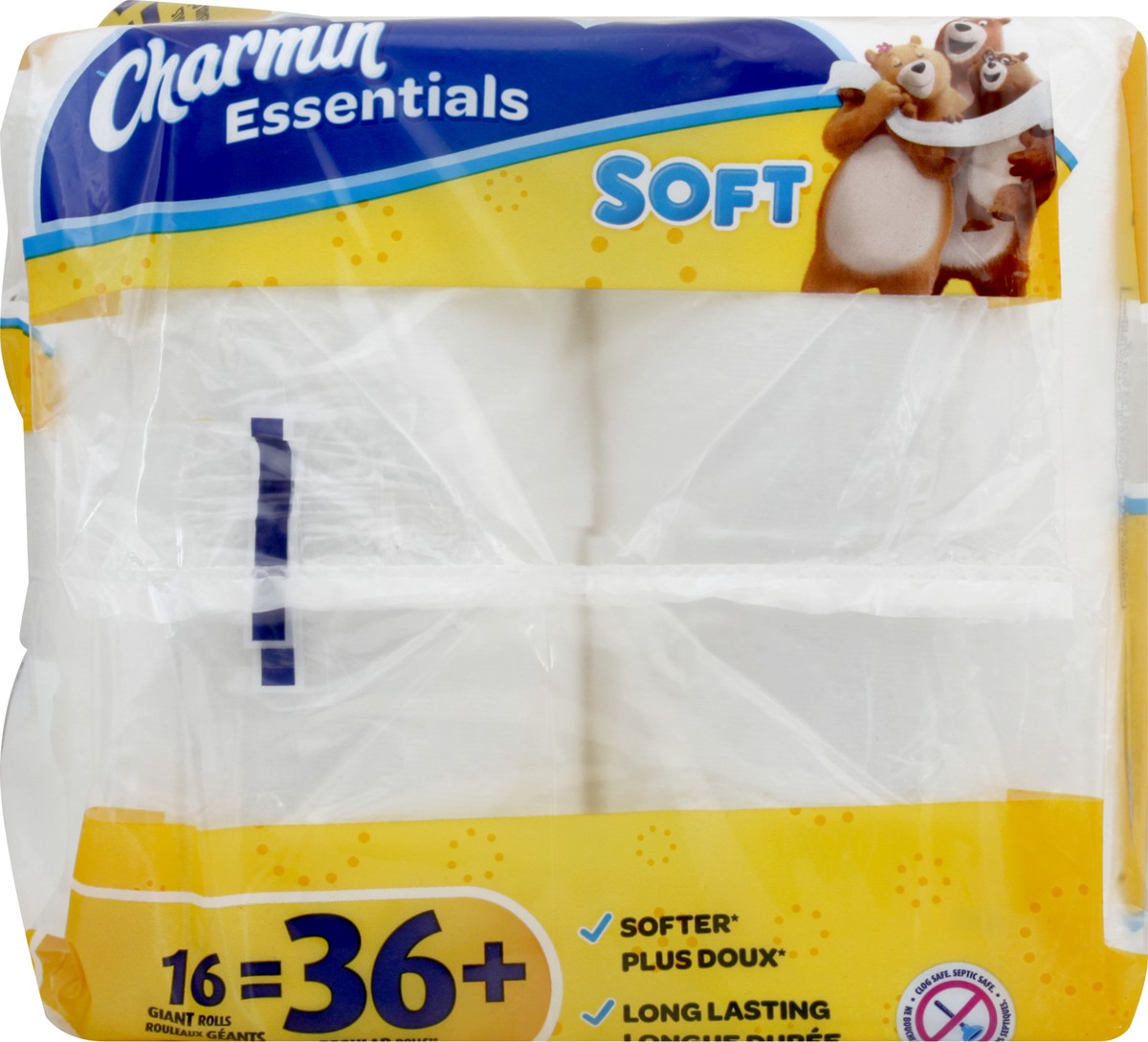 slide 6 of 11, Charmin Giant Rolls Soft Unscented Bathroom Tissue 16 ea, 16 ct