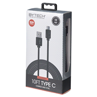 slide 7 of 29, Bytech 10' Heavy Duty C-Type Cable, Black, 10 ft