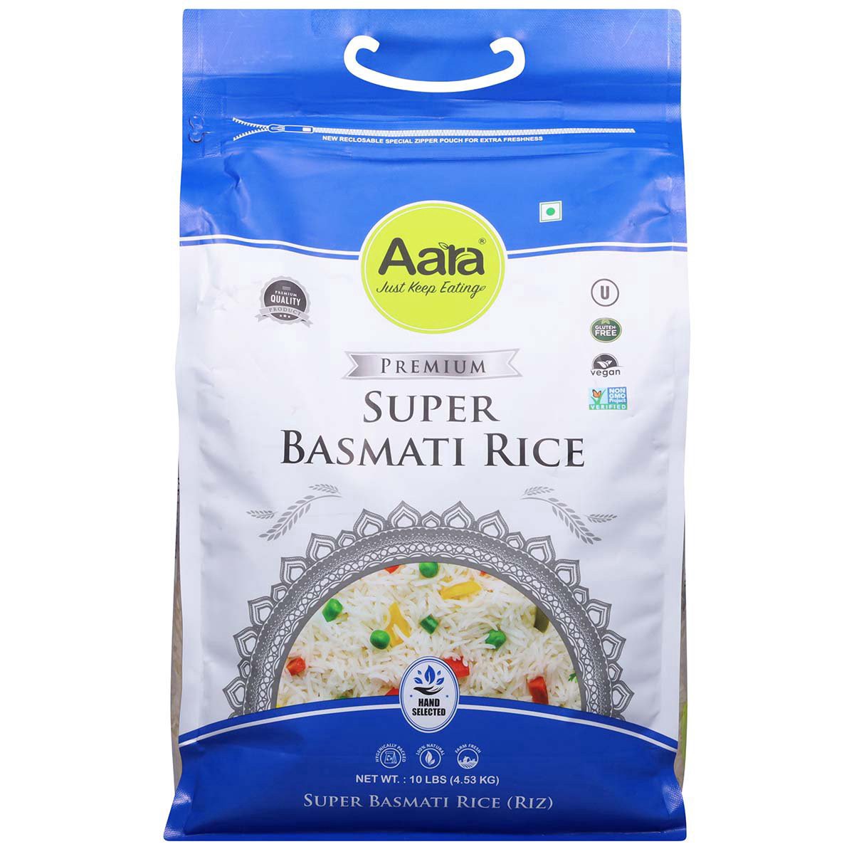 slide 1 of 1, Aara Premium Super Basmati Rice, 10 lb