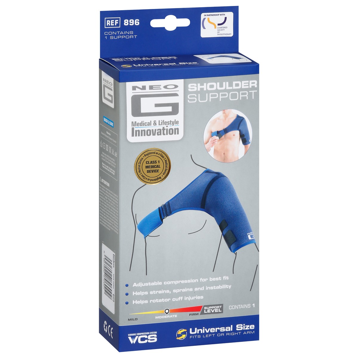 slide 6 of 9, Neo G Shoulder Support, Adjustable Size, 1 ct