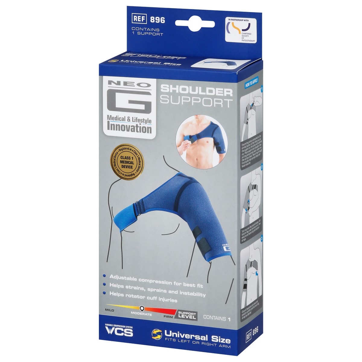 slide 8 of 9, Neo G Shoulder Support, Adjustable Size, 1 ct