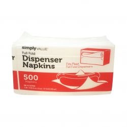 slide 1 of 1, Simply Value Full Fold Dispenser Napkins, 1 ct