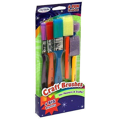 slide 1 of 1, ArtSkills Craft Brushes For Posters & Crafts, 6 ct