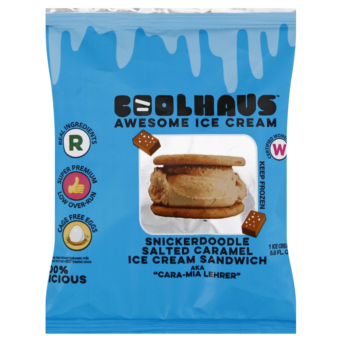 slide 7 of 7, Coolhaus Sandwich Snickrdle Cki/Crml Ic, 5.2 fl oz