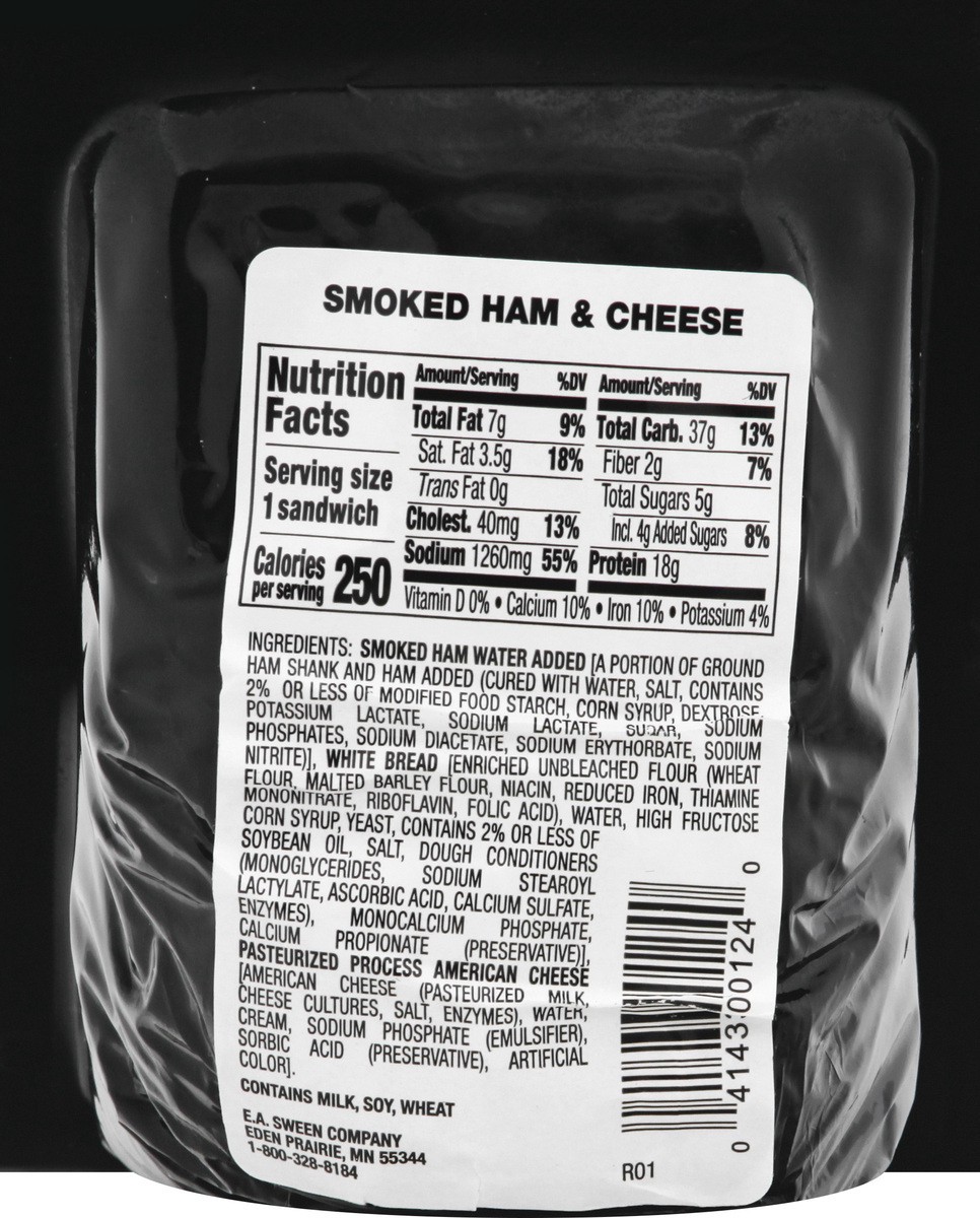 slide 4 of 10, Deli Express Smoked Ham & Cheese Sandwich 4.6 oz, 4.6 oz