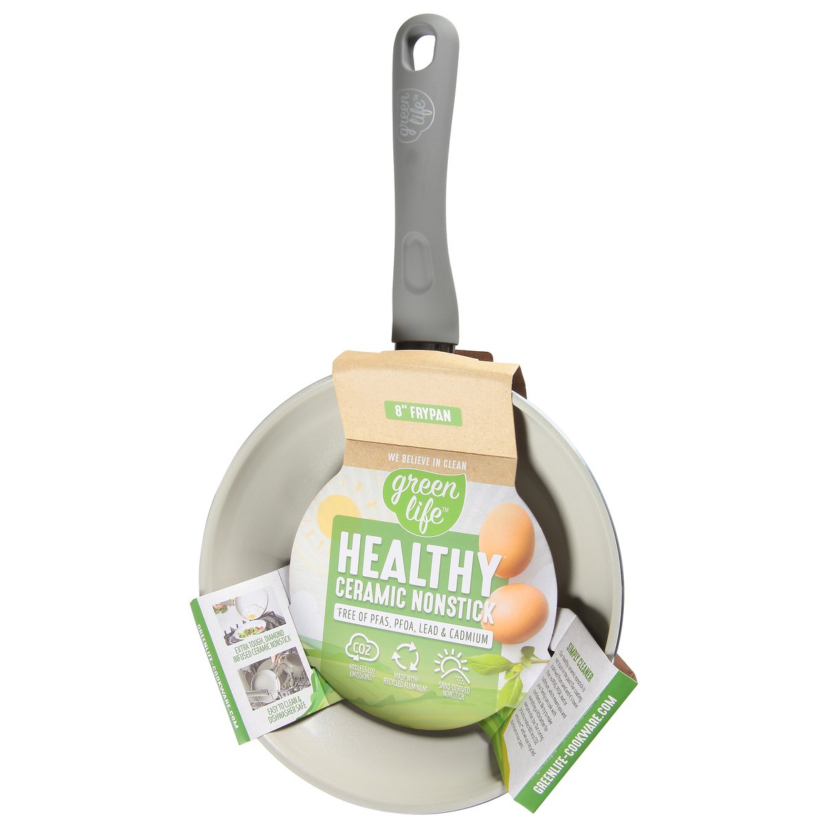 slide 3 of 4, GreenLife 8 Inch Healthy Ceramic Nonstick Frypan 1 ea, 1 ct